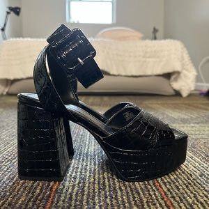 Bershka Chunky Platform Heels